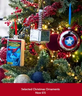 Disney Store catalogue | Selected Christmas Ornaments Now 15£ | 2025-12-02T00:00:00.000Z - 2025-12-29T00:00:00.000Z