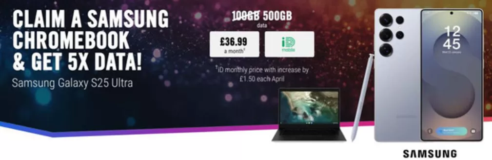 Carphone Warehouse catalogue | Claim a Samsung Chromebook & Get 5x Data! | 2025-12-02T00:00:00.000Z - 2025-12-20T00:00:00.000Z