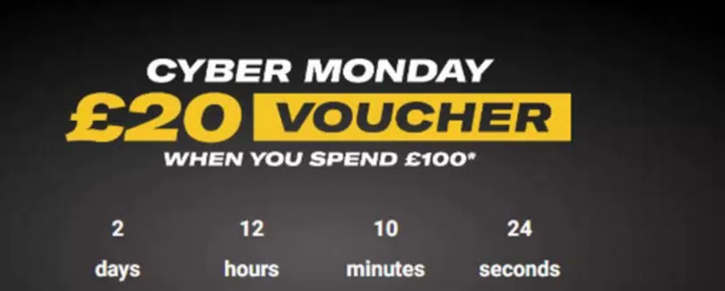 Sports Direct catalogue | Cyber Monday £20 Voucher | 2025-12-02T00:00:00.000Z - 2025-12-25T00:00:00.000Z