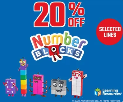 Hamleys catalogue in Glasgow | 20% Off Number Blocks | 2025-12-03T00:00:00.000Z - 2025-12-18T00:00:00.000Z
