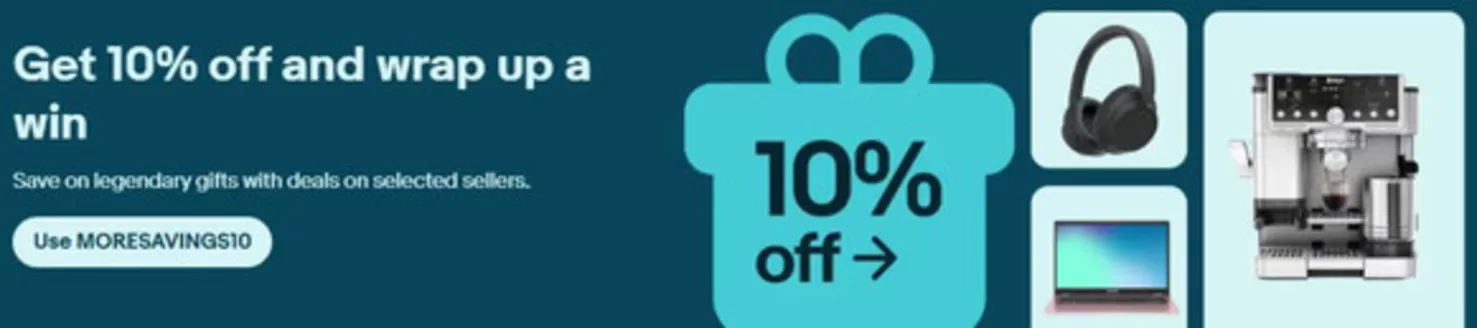 eBay catalogue | Get 10% Off And Warp Up A Win | 2025-12-04T00:00:00.000Z - 2025-12-25T00:00:00.000Z
