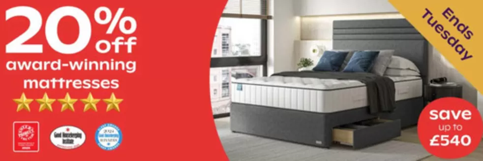 Bensons for Beds catalogue in Chesterfield | 20% Off Award - Winning Mattresses | 2025-12-05T00:00:00.000Z - 2025-12-22T00:00:00.000Z