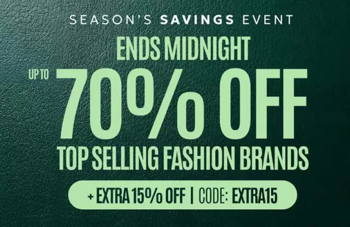 Debenhams catalogue | Ends Midnight Up To 70% Off Top Selling Fashion Brands | 2025-12-10T00:00:00.000Z - 2025-12-26T00:00:00.000Z