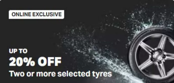 Halfords catalogue in London | Up To 20% Off Two Or More Selected Tyres | 2025-12-12T00:00:00.000Z - 2025-12-29T00:00:00.000Z