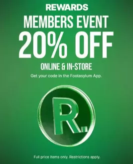 Footasylum catalogue in Radstock | Members Event 20% Off | 2025-12-18T00:00:00.000Z - 2025-12-30T00:00:00.000Z