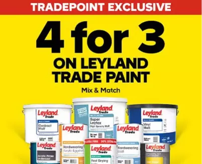 TradePoint catalogue in Saint Neots | 4 For 3 On Leylang Trafe Paint | 2025-12-19T00:00:00.000Z - 2026-01-03T00:00:00.000Z