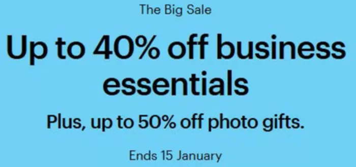 Vistaprint catalogue in Brighton | Up To 40% Off Business Essentials | 2026-01-13T00:00:00.000Z - 2026-01-15T00:00:00.000Z