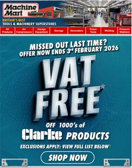 Machine Mart catalogue in Sutton | Clarke Products | 2026-01-26T00:00:00.000Z - 2026-02-03T00:00:00.000Z