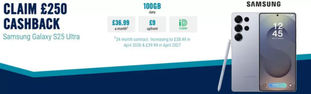 Carphone Warehouse catalogue in Scarborough | Claim £250 Cashback | 2026-01-27T00:00:00.000Z - 2026-02-19T00:00:00.000Z