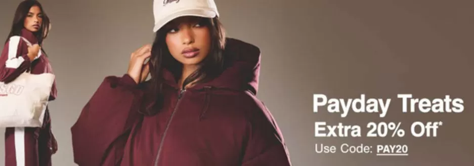 Missguided catalogue in Leicester | Payday Treats Extra 20% Off* | 2026-01-27T00:00:00.000Z - 2026-02-10T00:00:00.000Z