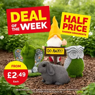 Poundstretcher catalogue in Canterbury | Half Price Garden Ornaments | 2026-03-03T00:00:00.000Z - 2026-03-08T00:00:00.000Z