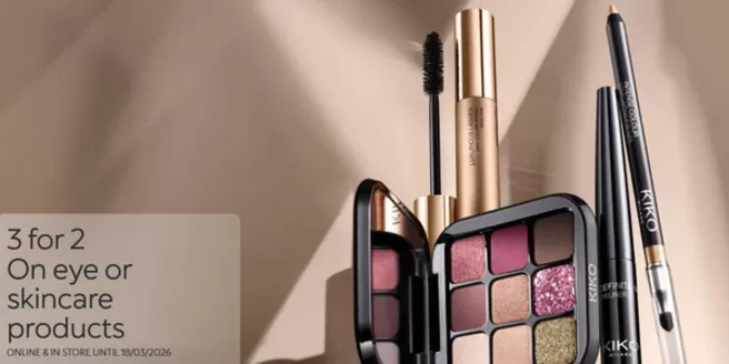 Kiko catalogue in Maidstone | 3 For 2 One Eye Or Skincare Products | 2026-03-04T00:00:00.000Z - 2026-03-15T00:00:00.000Z