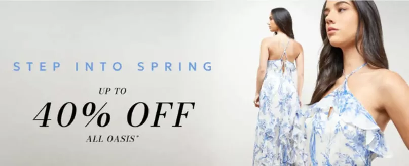 Oasis catalogue in Harrogate | Step Into Spring Up To 40% Off | 2026-03-05T00:00:00.000Z - 2026-03-22T00:00:00.000Z