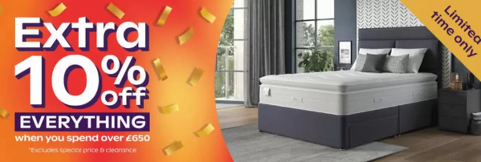 Bensons for Beds catalogue in Pershore | Extra 10% Off`  | 2026-03-18T00:00:00.000Z - 2026-03-31T00:00:00.000Z