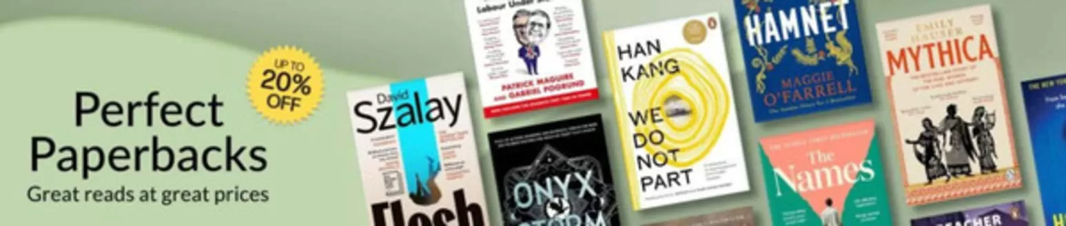 Waterstones Booksellers catalogue in Reading | Perfect Paperback | 2026-03-27T00:00:00.000Z - 2026-04-21T00:00:00.000Z