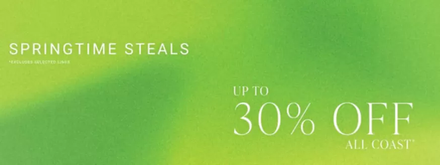 Coast catalogue in Manchester | Up To 30% Off All Coast | 2026-04-14T00:00:00.000Z - 2026-04-24T00:00:00.000Z