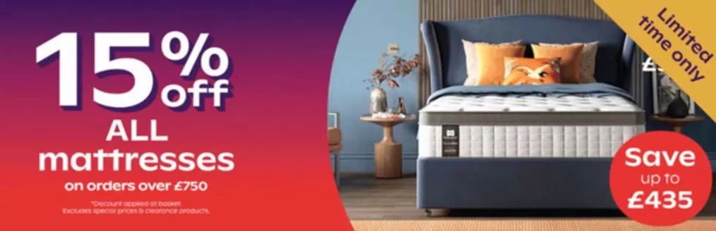 Bensons for Beds catalogue in Barnet | 15% Off All Mattresses | 2026-04-15T00:00:00.000Z - 2026-04-29T00:00:00.000Z
