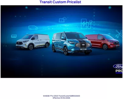 Ford catalogue | PL New Transit Custom. | 2026-04-21T00:00:00.000Z - 2026-05-05T00:00:00.000Z