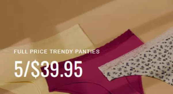 La Senza catalogue | Full Price Trendy Panties | 2026-04-29T00:00:00.000Z - 2026-05-08T00:00:00.000Z