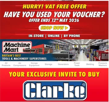 Machine Mart catalogue in Abertridwr | Hurry! Vat Free Offer | 2026-05-04T00:00:00.000Z - 2026-06-12T00:00:00.000Z