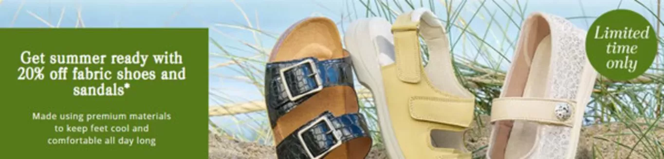 Cosyfeet catalogue in Brighton | Get Summer Ready With 20% Off Fabric Shoes And Sandals | 2026-05-29T00:00:00.000Z - 2026-06-10T00:00:00.000Z