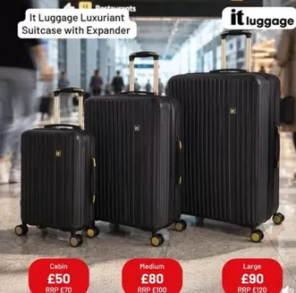 TJ Hughes catalogue | It Luggage Luxuriant Suitcase With Wxpander | 2026-06-09T00:00:00.000Z - 2026-06-30T00:00:00.000Z