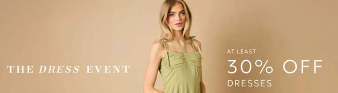 Oasis catalogue | At Least 30% Off Dresses* | 2026-06-10T00:00:00.000Z - 2026-06-26T00:00:00.000Z