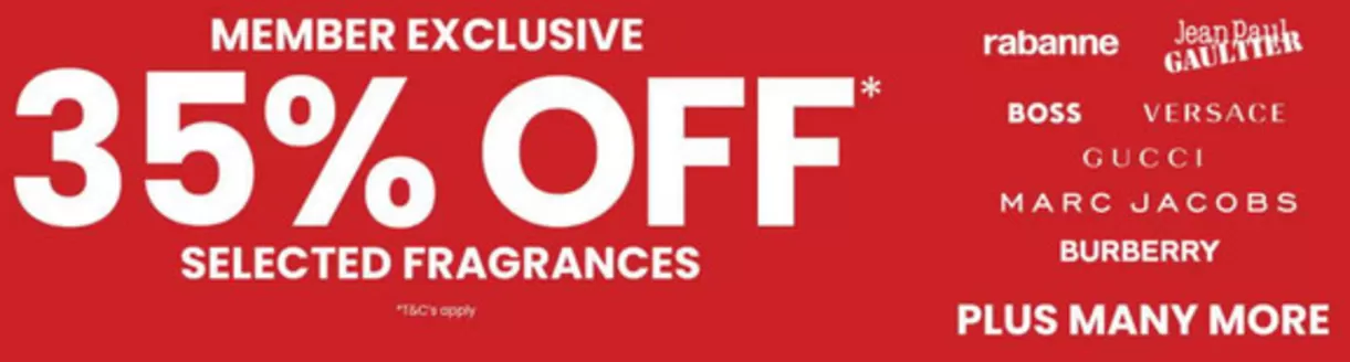 The Fragrance Shop catalogue | Member Exclusive 35% Off Selected Fragrances | 2026-06-12T00:00:00.000Z - 2026-06-29T00:00:00.000Z