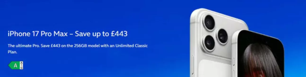 O2 catalogue in Croydon | iPhone 17 Pro Max - Save Up To £443 | 2026-07-02T00:00:00.000Z - 2026-07-25T00:00:00.000Z