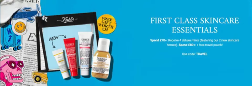 Kiehl's catalogue in Worthing | First Class Skincare Essentials | 2026-07-02T00:00:00.000Z - 2026-07-21T00:00:00.000Z