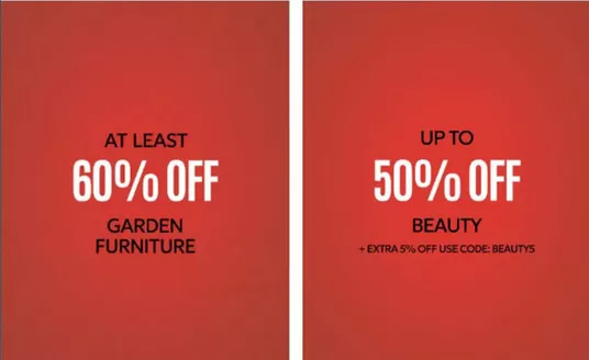 Debenhams catalogue | At Least 60% Off Garden Furniture | 2026-07-07T00:00:00.000Z - 2026-07-22T00:00:00.000Z