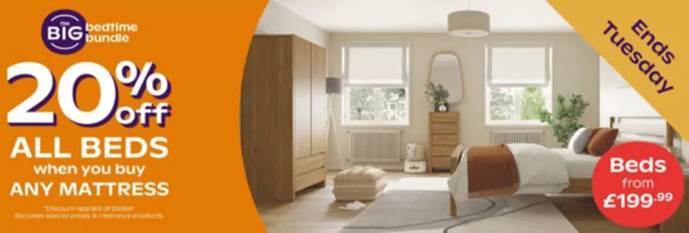 Bensons for Beds catalogue | 20% Off All Beds When You Buy Any Mattress | 2026-07-08T00:00:00.000Z - 2026-07-20T00:00:00.000Z
