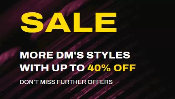 Dr. Martens catalogue | Sale More Dm's Styles With Up To 40% Off | 2026-07-23T00:00:00.000Z - 2026-07-27T00:00:00.000Z