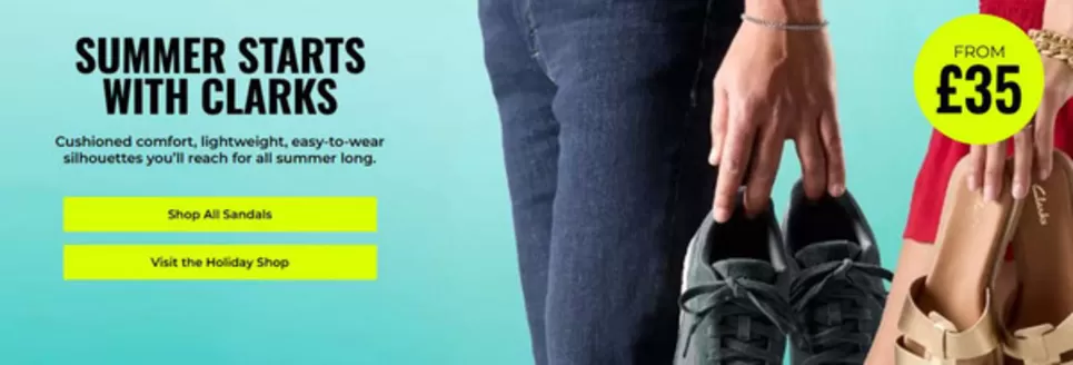 Clarks catalogue in Batley | Summer Starst With Clarks | 2026-07-29T00:00:00.000Z - 2026-08-13T00:00:00.000Z