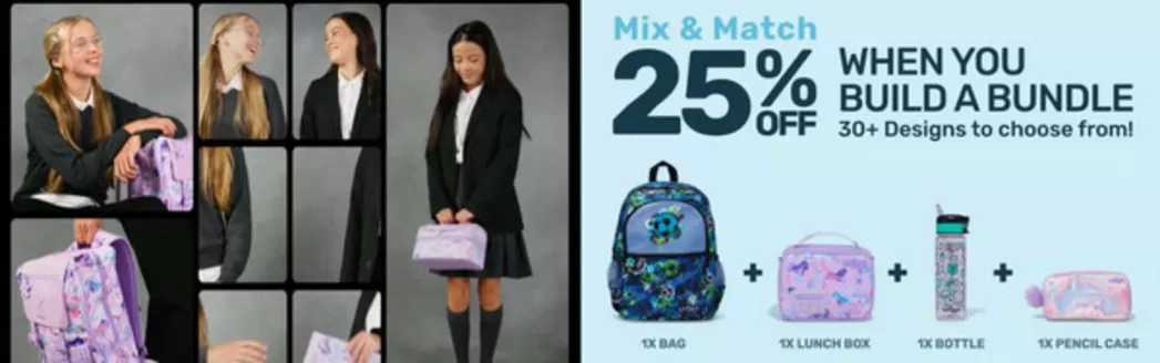 Smiggle catalogue | Mix & Match 25% Off When You Build Bundle | 2026-07-31T00:00:00.000Z - 2026-08-10T00:00:00.000Z