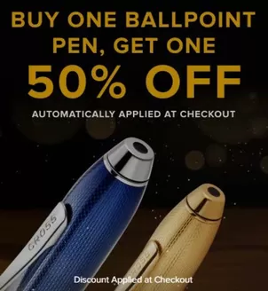 Cross catalogue in Westham | Buy One Ballpoint Pen , Get One 50% Off | 2026-08-27T00:00:00.000Z - 2026-09-10T00:00:00.000Z