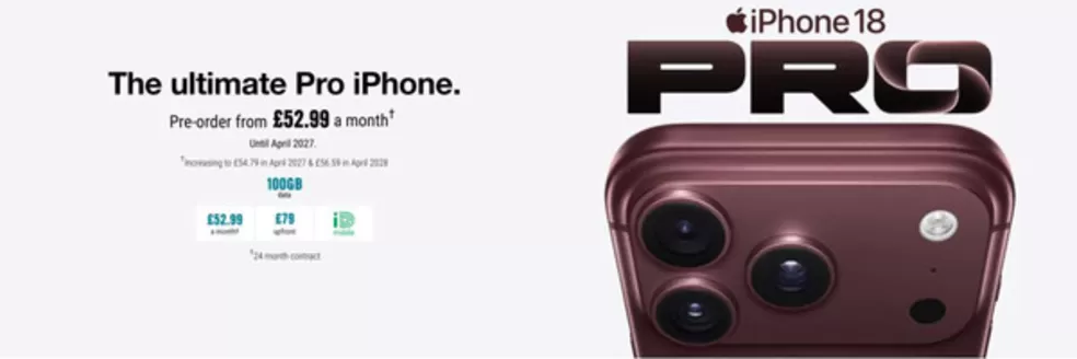 Carphone Warehouse catalogue | THe Ultimate Pro iPhone ~ | 2026-09-16T00:00:00.000Z - 2026-10-12T00:00:00.000Z