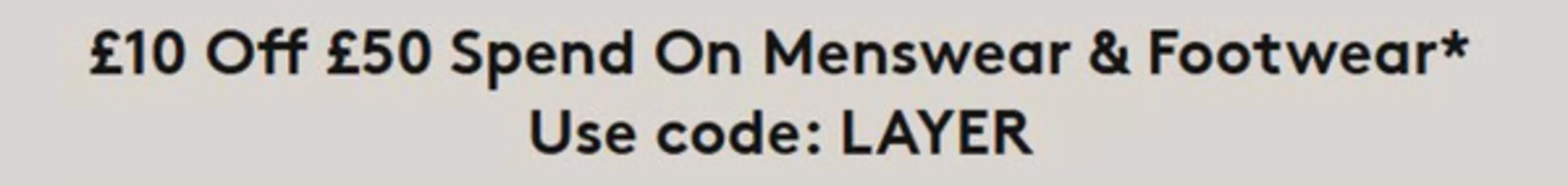 Jacamo catalogue | £10 Off £50 Spend On Mennwear Foorwear * | 2026-09-18T00:00:00.000Z - 2026-10-03T00:00:00.000Z