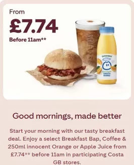 Costa Coffee catalogue | Good Morinings , Made Better | 2026-09-18T00:00:00.000Z - 2026-10-03T00:00:00.000Z