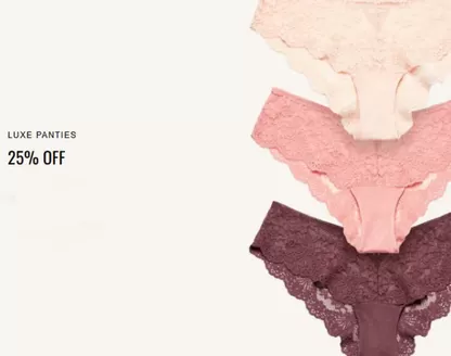 La Senza catalogue | Luxe Panties 25% Off | 2026-09-23T00:00:00.000Z - 2026-10-03T00:00:00.000Z