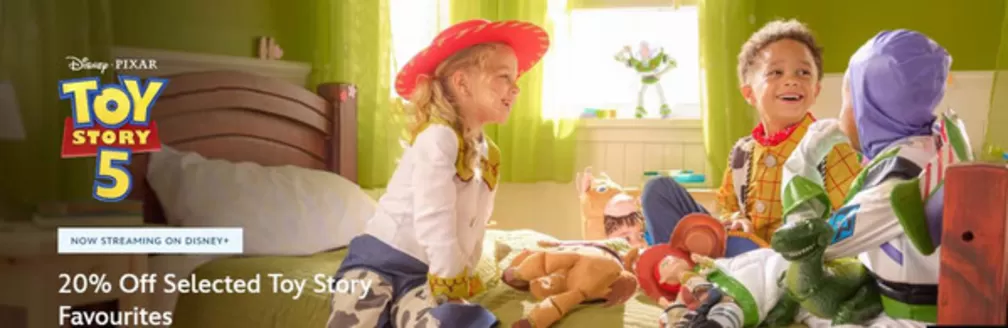 Disney Store catalogue in Liverpool | 20% Off Selected Tou Story Favourites | 2026-09-23T00:00:00.000Z - 2026-10-13T00:00:00.000Z