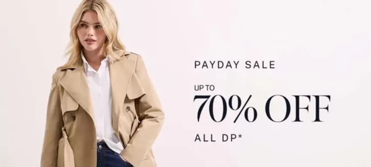 Dorothy Perkins catalogue | Pay Day Sale Up To 70% Off All DP | 2026-09-30T00:00:00.000Z - 2026-10-10T00:00:00.000Z