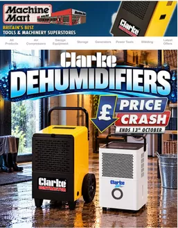 Machine Mart catalogue in Saffron Walden | Clarke Dehumdifieres!! | 2026-10-02T00:00:00.000Z - 2026-10-13T00:00:00.000Z