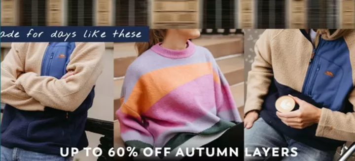 Trespass catalogue | Up To 60% Off Autumn Layers | 2026-10-07T00:00:00.000Z - 2026-10-27T00:00:00.000Z