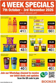 Booker Wholesale catalogue in Camberley | 4 WEEK SPECIALS!!! | 2026-10-21T00:00:00.000Z - 2026-11-03T00:00:00.000Z
