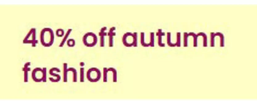 La Redoute catalogue | 40% Off Autumn Fashion | 2026-10-21T00:00:00.000Z - 2026-11-02T00:00:00.000Z