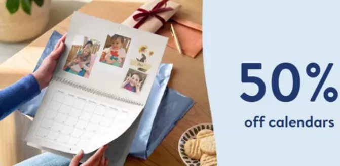 Photobox catalogue | 50% Off Calendars !!!! | 2026-10-22T00:00:00.000Z - 2026-11-07T00:00:00.000Z