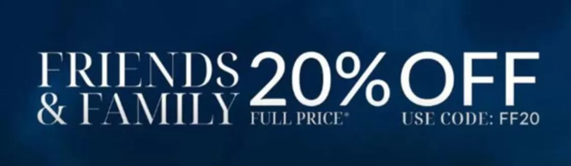 USC catalogue | Friends & Family 20% Off Full Price!!!! | 2026-10-23T00:00:00.000Z - 2026-11-17T00:00:00.000Z