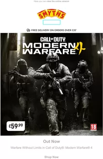 Smyths Toys catalogue | Call Of Day Modern Wareare | 2026-10-23T00:00:00.000Z - 2026-10-28T00:00:00.000Z