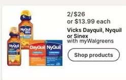 Vicks - Dayquil, Nyquil or Sinex